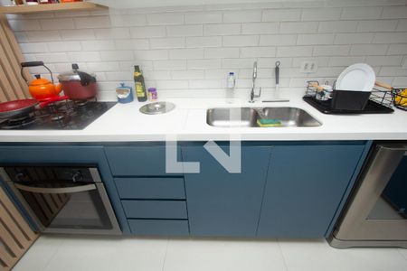 Cozinha de apartamento à venda com 2 quartos, 62m² em Indianópolis, São Paulo