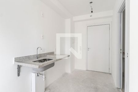 Cozinha de kitnet/studio à venda com 1 quarto, 25m² em Santo Amaro, São Paulo