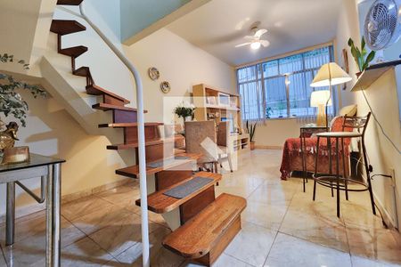 Sala de apartamento à venda com 2 quartos, 79m² em Laranjeiras, Rio de Janeiro