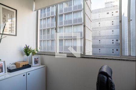 Varanda da Sala de apartamento à venda com 1 quarto, 37m² em Bela Vista, São Paulo