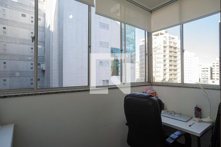 Varanda da Sala de apartamento à venda com 1 quarto, 37m² em Bela Vista, São Paulo