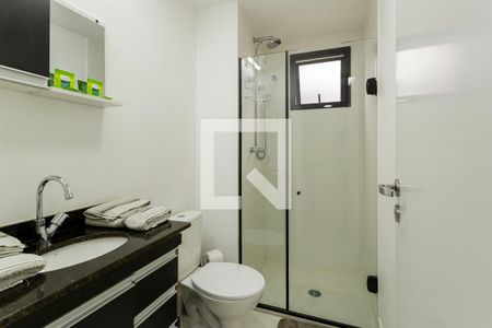 Banheiro de kitnet/studio à venda com 1 quarto, 41m² em Indianópolis, São Paulo