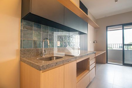 Cozinha de kitnet/studio à venda com 1 quarto, 25m² em Vila Cordeiro, São Paulo