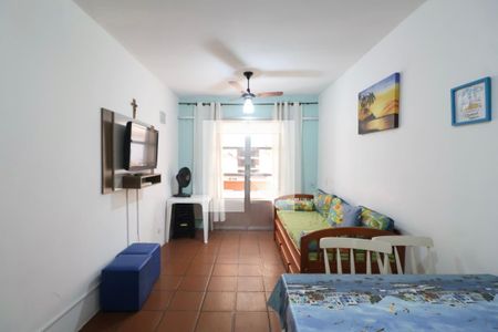 Sala de apartamento para alugar com 1 quarto, 52m² em Balneario Cidade Atlantica, Guarujá