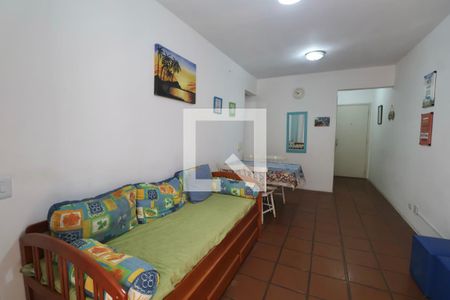 Sala de apartamento para alugar com 1 quarto, 52m² em Balneario Cidade Atlantica, Guarujá