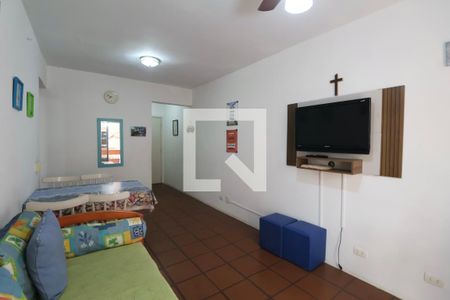 Sala de apartamento para alugar com 1 quarto, 52m² em Balneario Cidade Atlantica, Guarujá