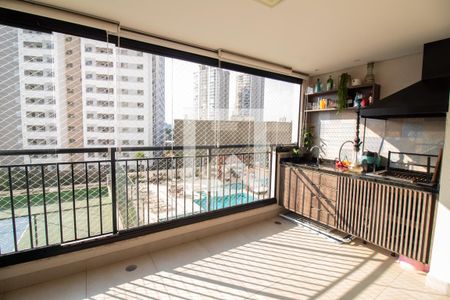 Varanda Gourmet de apartamento à venda com 2 quartos, 67m² em Santo Amaro, São Paulo