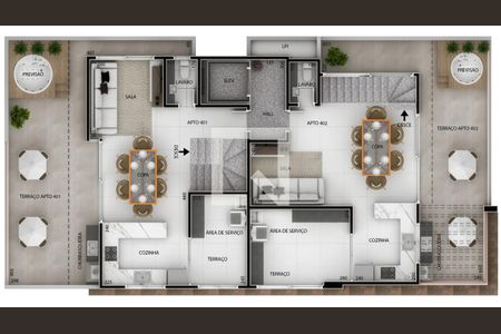 Apartamento à venda com 4 quartos, 161m² em Santa Rosa, Belo Horizonte