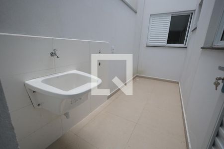 Área de Serviço de apartamento à venda com 2 quartos, 52m² em Vila Eldizia, Santo André