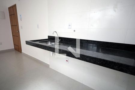 Cozinha de apartamento à venda com 2 quartos, 52m² em Vila Eldizia, Santo André