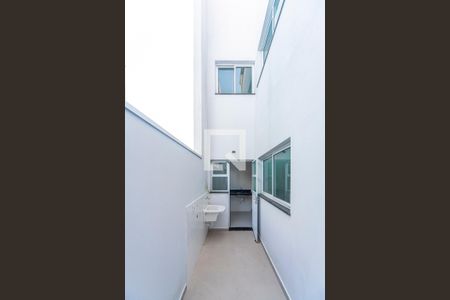 Área de Serviço de apartamento à venda com 2 quartos, 52m² em Vila Eldizia, Santo André