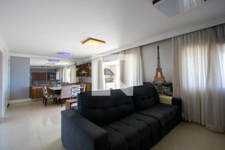 Sala de apartamento para alugar com 3 quartos, 136m² em Jardim, Santo André