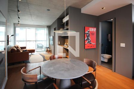 Sala de apartamento à venda com 1 quarto, 63m² em Vila Nova Conceição, São Paulo