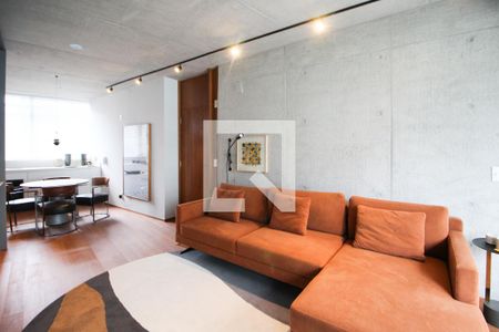 Sala de apartamento à venda com 1 quarto, 63m² em Vila Nova Conceição, São Paulo