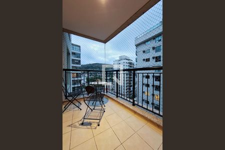 Varanda da Sala de apartamento à venda com 3 quartos, 105m² em Vital Brasil, Niterói