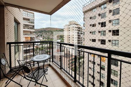 Varanda da Sala de apartamento à venda com 3 quartos, 105m² em Vital Brasil, Niterói