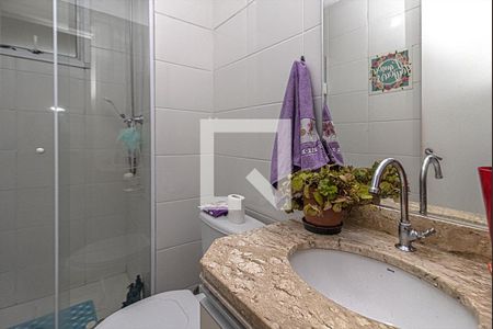 Banheiro Social de apartamento à venda com 2 quartos, 49m² em Jardim Celeste, São Paulo