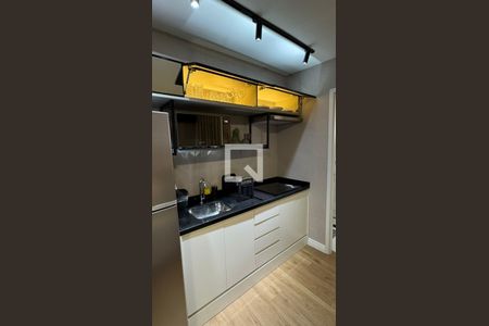 Cozinha de kitnet/studio à venda com 1 quarto, 27m² em Perdizes, São Paulo