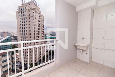 Varanda da Sala / Área de Serviço de apartamento para alugar com 2 quartos, 42m² em Várzea da Barra Funda, São Paulo