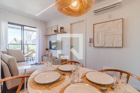 Sala de apartamento para alugar com 1 quarto, 37m² em Jardins, São Paulo