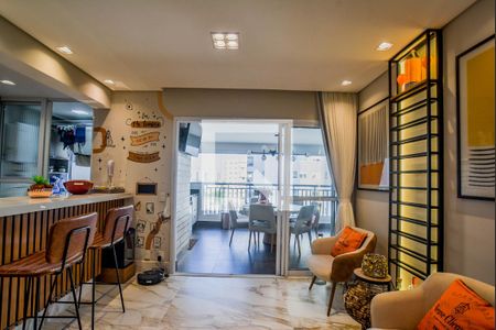 Sala de apartamento para alugar com 2 quartos, 117m² em Vila Assunção, Santo André