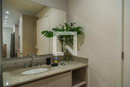 Banheiro Social de apartamento para alugar com 1 quarto, 28m² em Vila Clementino, São Paulo