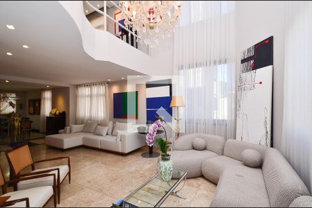 Sala de estar de apartamento à venda com 4 quartos, 466m² em Mangabeiras, Belo Horizonte