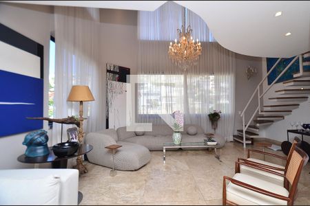 Sala de estar de apartamento à venda com 4 quartos, 466m² em Mangabeiras, Belo Horizonte