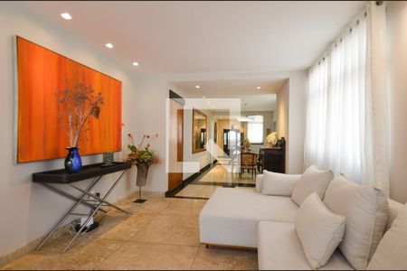 Sala de estar de apartamento à venda com 4 quartos, 466m² em Mangabeiras, Belo Horizonte