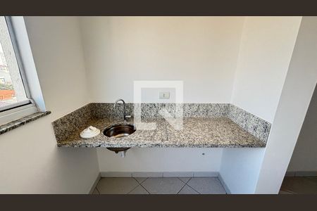 Sala/Cozinha de apartamento à venda com 2 quartos, 58m² em Campestre, Santo André