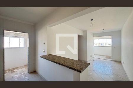 Sala/Cozinha de apartamento à venda com 2 quartos, 58m² em Campestre, Santo André