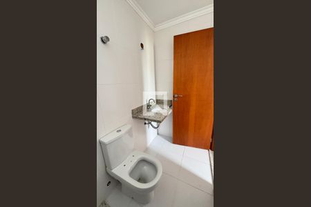 Banheiro da Suíte de apartamento à venda com 2 quartos, 60m² em Campestre, Santo André