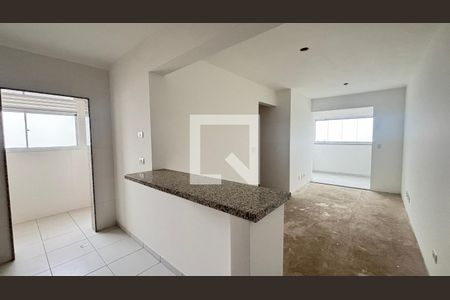Sala  de apartamento à venda com 2 quartos, 60m² em Campestre, Santo André