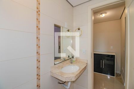 Banheiro de apartamento à venda com 1 quarto, 46m² em Passo D’areia, Porto Alegre