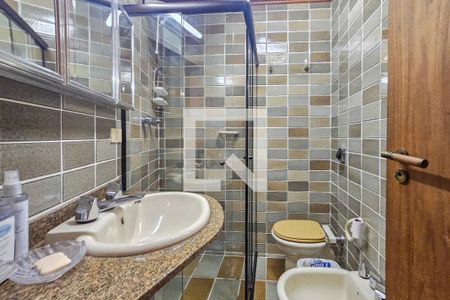 Banheiro da Suíte de apartamento para alugar com 4 quartos, 90m² em Loteamento Joao Batista Juliao, Guarujá