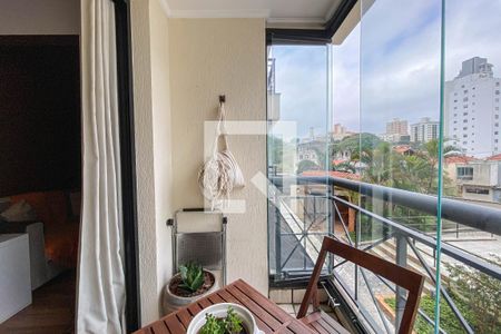 Varanda da Sala de apartamento à venda com 2 quartos, 53m² em Vila Mariana, São Paulo
