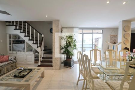 Sala de apartamento para alugar com 3 quartos, 170m² em Balneario Cidade Atlantica, Guarujá