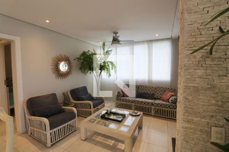 Sala de apartamento para alugar com 3 quartos, 170m² em Balneario Cidade Atlantica, Guarujá