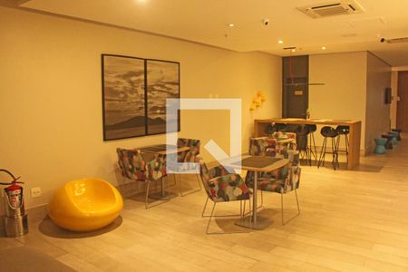 Área comum de kitnet/studio para alugar com 1 quarto, 30m² em Gonzaga, Santos