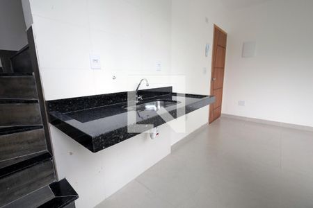 Cozinha de apartamento à venda com 2 quartos, 104m² em Vila Eldizia, Santo André