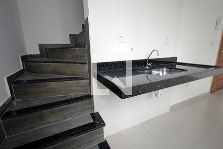 Cozinha de apartamento à venda com 2 quartos, 104m² em Vila Eldizia, Santo André