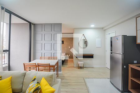 Sala/Cozinha de apartamento para alugar com 1 quarto, 42m² em Centro, São Bernardo do Campo