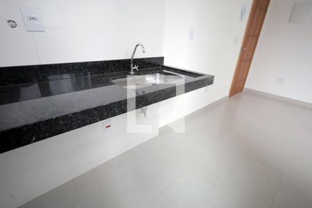 Cozinha de apartamento à venda com 2 quartos, 49m² em Vila Eldizia, Santo André