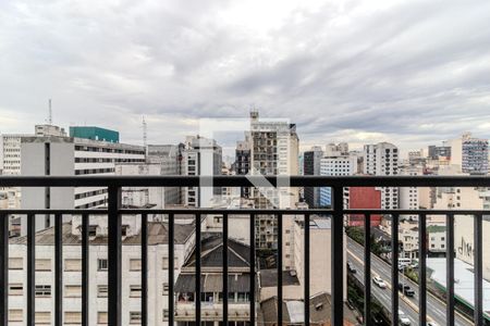 Varanda de kitnet/studio à venda com 1 quarto, 27m² em Vila Buarque, São Paulo