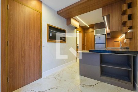 Sala/Cozinha de apartamento para alugar com 1 quarto, 33m² em Pinheiros, São Paulo