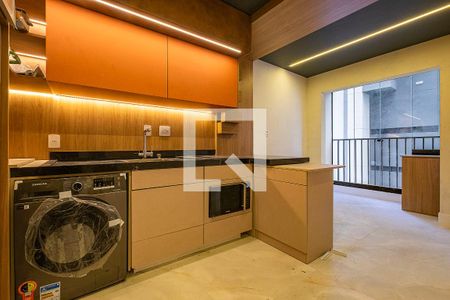 Sala/Cozinha de apartamento para alugar com 1 quarto, 33m² em Pinheiros, São Paulo