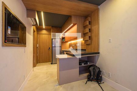 Sala/Cozinha de apartamento para alugar com 1 quarto, 33m² em Pinheiros, São Paulo