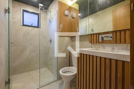 Banheiro de apartamento para alugar com 1 quarto, 33m² em Pinheiros, São Paulo