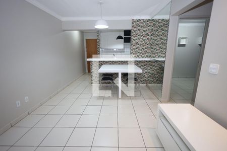 Sala de apartamento para alugar com 2 quartos, 59m² em Residencial Eldorado, Goiânia