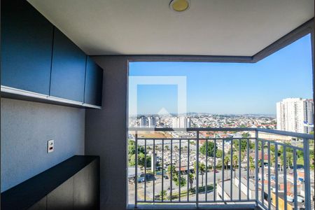 Varanda da Sala de apartamento à venda com 3 quartos, 62m² em Vila Curuçá, Santo André